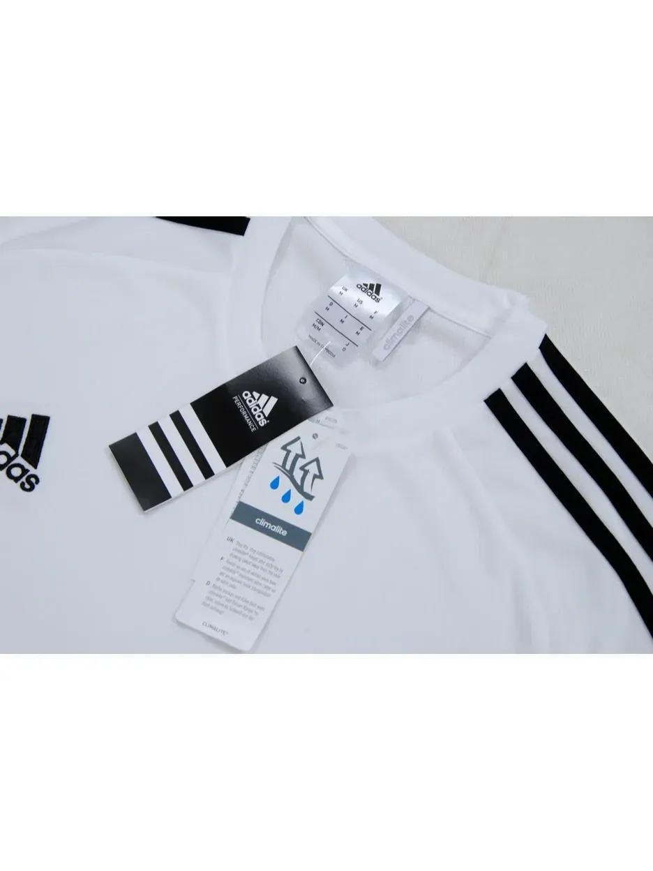 Adidas Climalite T Shirt Top Kids Boys Girls Football - Order One Size Larger As Small Fitting - Measure Chest & Check Against Attached 'Size Guide.'