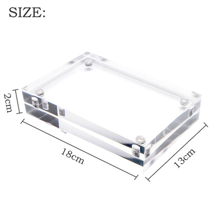 Acrylic Photo Frame Double-sided Magnetic Display Picture Frame 6 x 8 5 x 7 inch