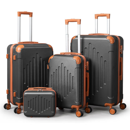 Hard Shell Luggage Set 3 4 5 Piece ABS Suitcase Set with 360° Spinner Wheels Expandable Lightweight Hardside 12 16 20 24 28 Inch 7 Colour Combinations UK