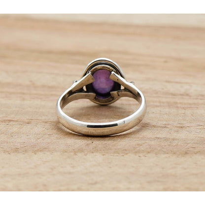 925 Sterling Silver Natural Gemstone Designer Ring~ Natural Gemstone Ring ~ Amethyst, Labradorite, Rainbow Moonstone, Carnelian, Malachite, Gift For Birthday
