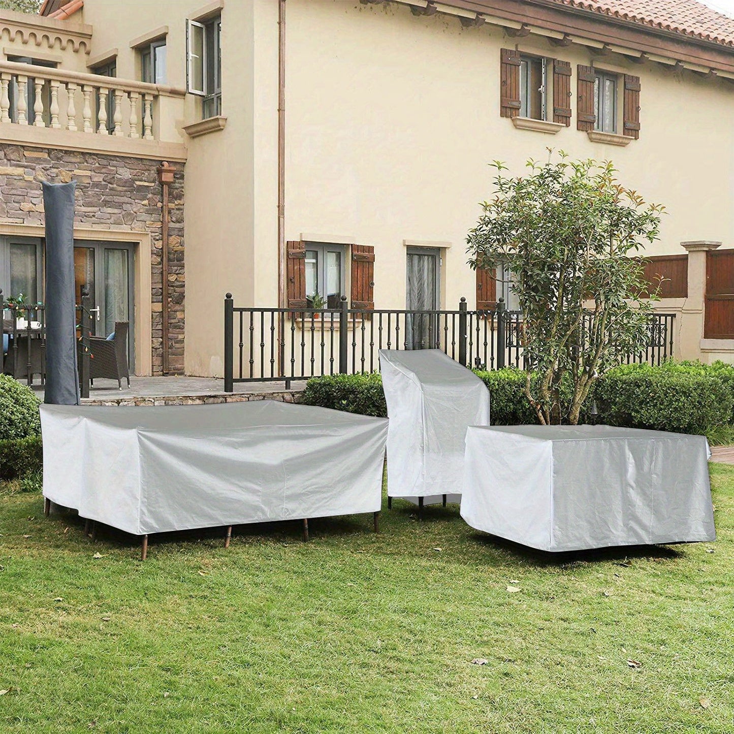 Heavy Duty Garden Patio Furniture Cover for Rattan Table Cube Outdoor