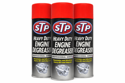 STP Heavy Duty Engine Degreaser Spray 500ml 3 Pack – Car Engine Cleaner Removes Dirt & Grease – Fast Acting Formula