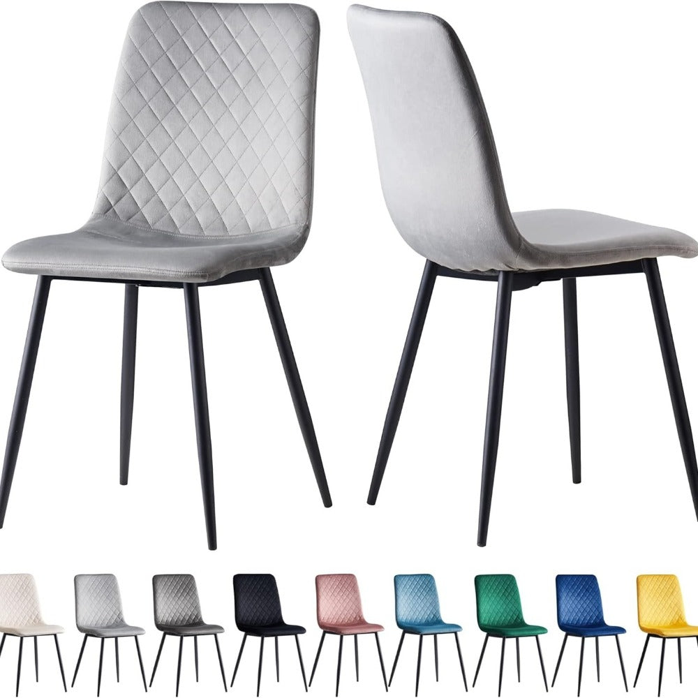 velvet dining chairs set - product view 25