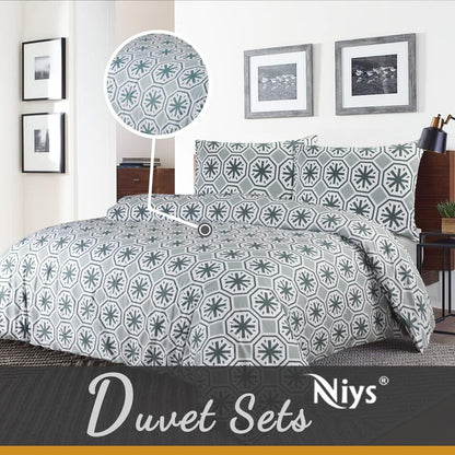 NIYS Bedding Duvet Cover Set in Single, Double and King Size with pillow cases
