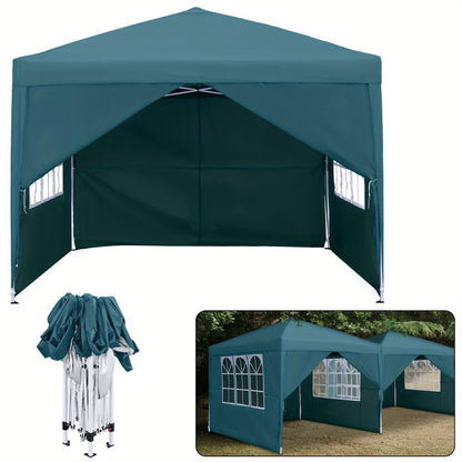 Folding Garden Gazebo 2. 5x2. 5m/3x3m with Side Panels & Carry Bag, Outdoor Tent with UV Protection for Picnic, Party & Garden, Anthracite/Grey/Green/White