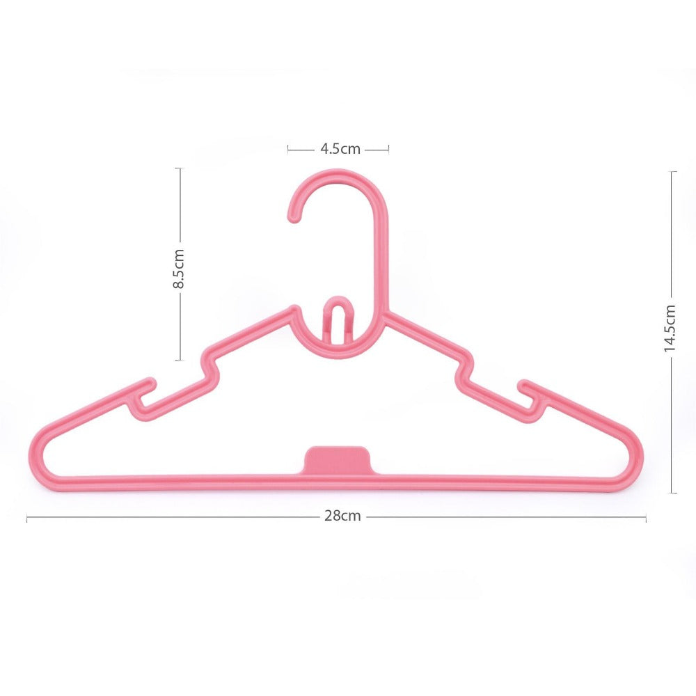 Kids Coat Hangers 40 Pack Multi Coloured Stackable Plastic Children's Clothes Hangers Space Saving Wardrobe Organiser 28cm – Baby, Toddler & Child Closet Storage
