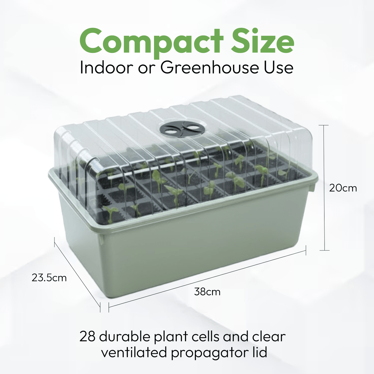 28 Cell Deep Rootrainer Propagator Garland Deep Root Success Kit Reusable Deep cell Root trainers Plug Plant Seed Root Tray Trainer Propagator Deep root success Kit Deep root seed starting trays 12cm Deep