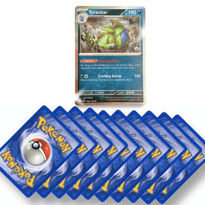 50 English Version Pokémon Cards - Authentic Lot of 50 Official Cards Including Rare And Shiny Ones