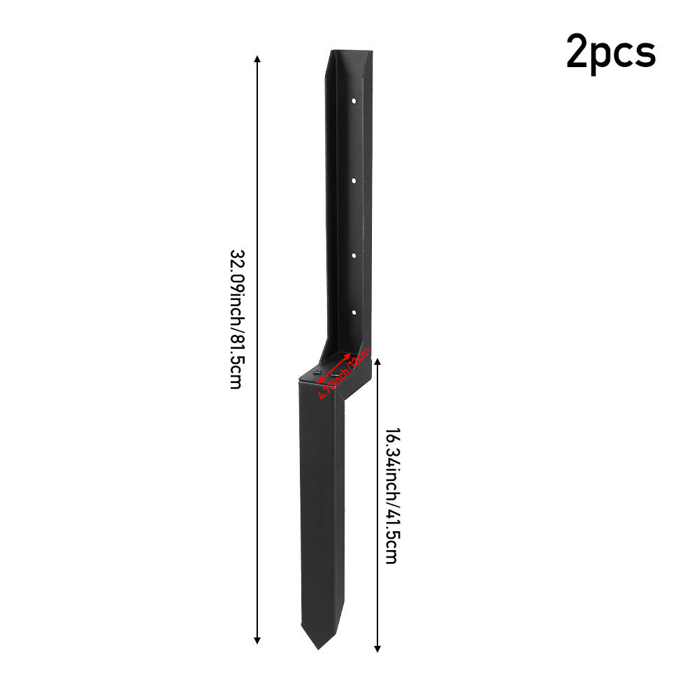 2PCS/4PCS Heavy Duty Steel Fence Repairs Tool - Fence Post Anchors, Size 5*10*83cm