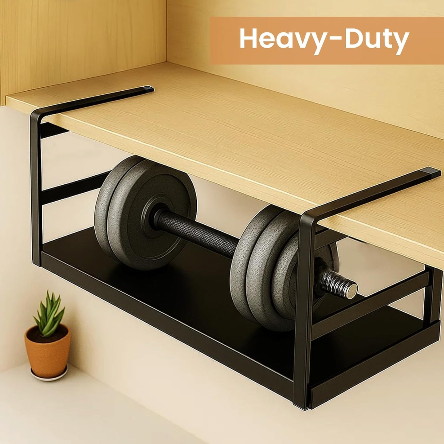 Expandable Under Cabinet Storage Shelf 45–63cm, Adjustable Metal Hanging Organizer Rack for Kitchen, Pantry & Bathroom