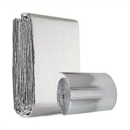 (Includes 6 double-sided tapes)5Mx 60CM Foil Roll Bubble Radiator Insulation Heat Energy Saver Reflective Rooms