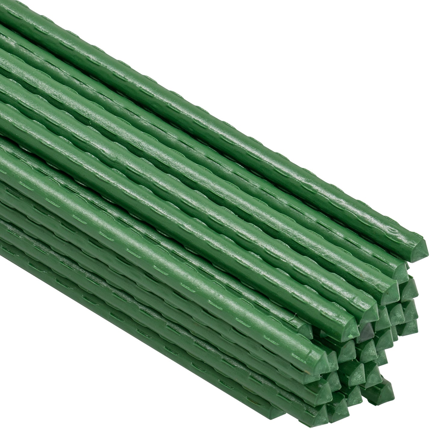 Woodside Garden Plant Stakes – PE Coated Steel Support Poles for Flowers, Veg & Climbing Plants, Outdoor Plant Support Set