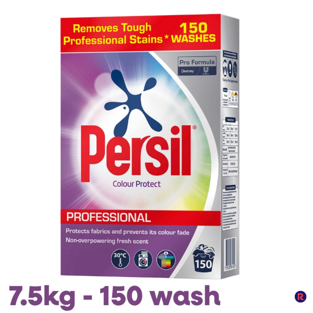 Persil Colour Protect Washing Powder 7.5kg 150 Washes Pro Formula Biological Enzyme Laundry Powder for Coloured Clothes