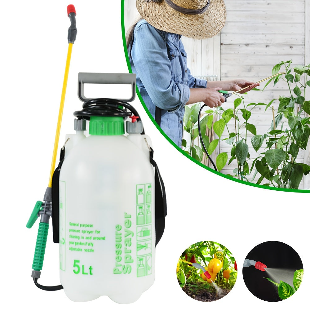 1pc 5/8/10L Multi Pressure Sprayer | Car Fence Sprayer Cleaner | Water Pump Sprayer | Garden Weeding Ideal with Weed Killer, Pesticides, Insecticides, Fungicides - Ideal with Insecticides Fungicides