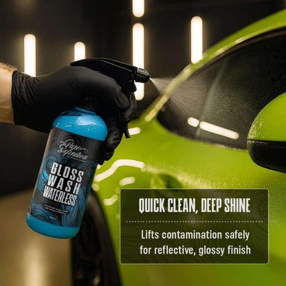 Waterless Car Wash Spray 500ml Wash Wax and Gloss Shine with Carnauba Wax No Hosepipe Needed for Car Detailing On the Go