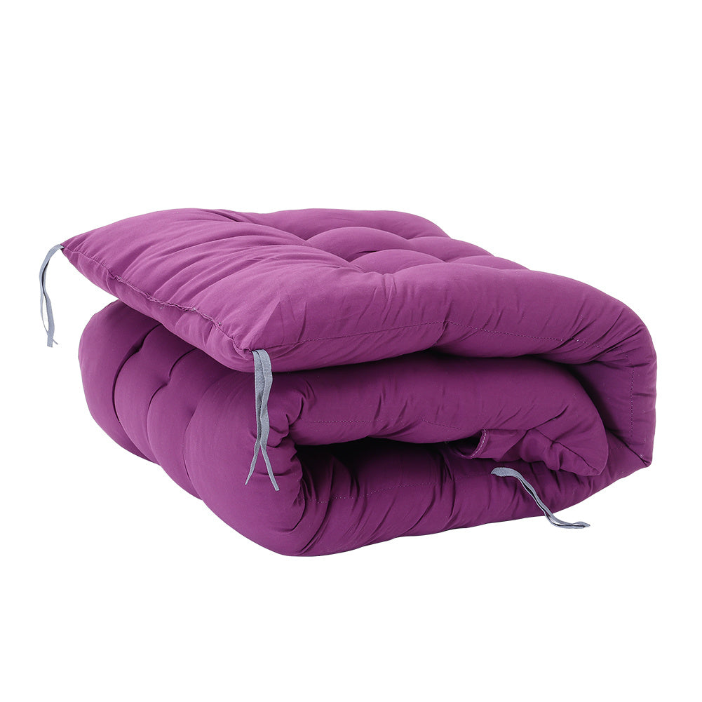 1PC Thickened Patio Chair Cushion, Purple, Single Piece Only, 160×50×8cm, Thick Style, Garden Bench Seat, Sunbed Anti-Slip Pad, Suitable for 2-3 People, Porch Swing, Lawn, Courtyard