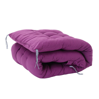 1PC Thickened Patio Chair Cushion, Purple, Single Piece Only, 160×50×8cm, Thick Style, Garden Bench Seat, Sunbed Anti-Slip Pad, Suitable for 2-3 People, Porch Swing, Lawn, Courtyard