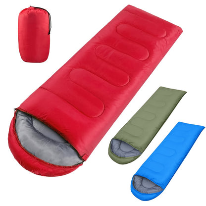 1pc Sleeping Bags For Single Adults, 4 Season Envelope Lightweight Compact Ultralight Backpacking With Portable Carry Bag For Summer, Camping, Hiking & Travel, Indoor & Outdoor Use
