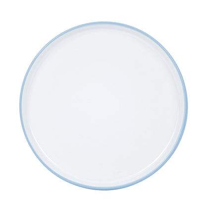 *** NEW *** Waterside 16pcs Pastel 2tone Blue Stoneware Dinner Set; 4 Dinner Plates, side Plates, Deep Bowls and Mugs
