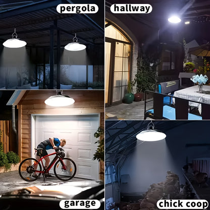 Solar Ceiling Lamp, Solar Garden Lamp, Intelligent Light-Sensing Solar Lamp, Outdoor IP55 Solar Lamp, Decorative Pendant Lamp, Suitable for Indoor Use, Barn, Decorative Lamp, Camping Lamp And Outdoor Lamp
