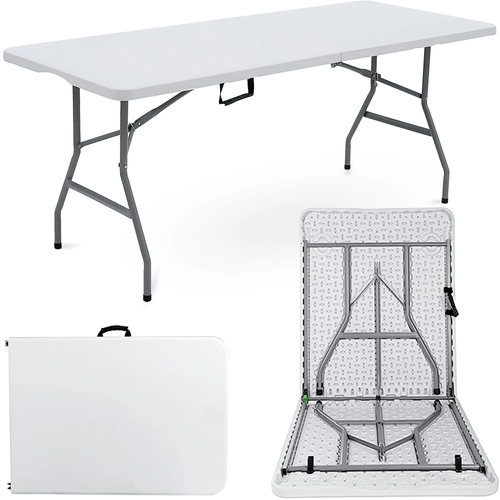 1.8M 6ft Heavy Duty Folding Table for Catering Camping Table Trestle for BBQ Picnic Party