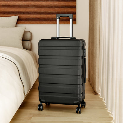 20" Suitcase Lightweight 4 Wheel Spinner Hard Shell ABS Luggage Hold Check in Travel Case Cabin Suitcase Carry On Suitcase, Hard Shell Suitcase with 4 Wheels Cabin Luggage Blue B