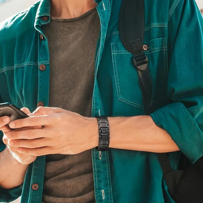 1pc Men'S stainless steel bracelet, Fashionable And Comfortable to Wear, Suitable for Boyfriends And Fathers As The Best Gift