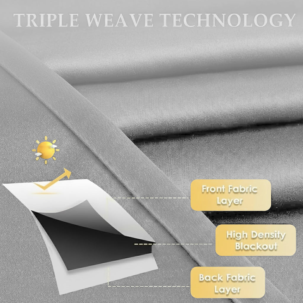 Blackout Eyelet Curtains with Matching Ties – Colour & Size Options