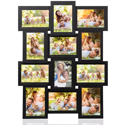 UK Multi Picture Frame Collage Aperture Photo Frames Holds 30.48 - 15.24cmx10.16cm Photos