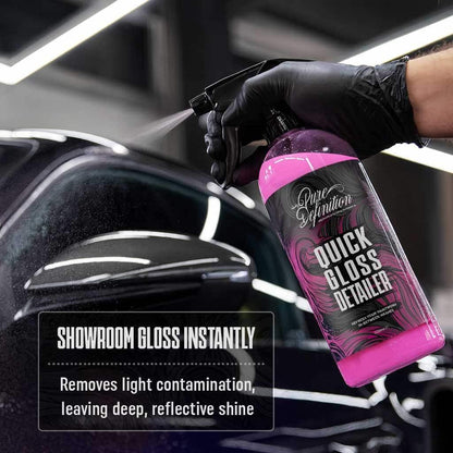 Quick Gloss Detailer - Car Detailing Spray Sealant & Coating For Vehicle Paintwork - Clay Lubricant - Pure Definition