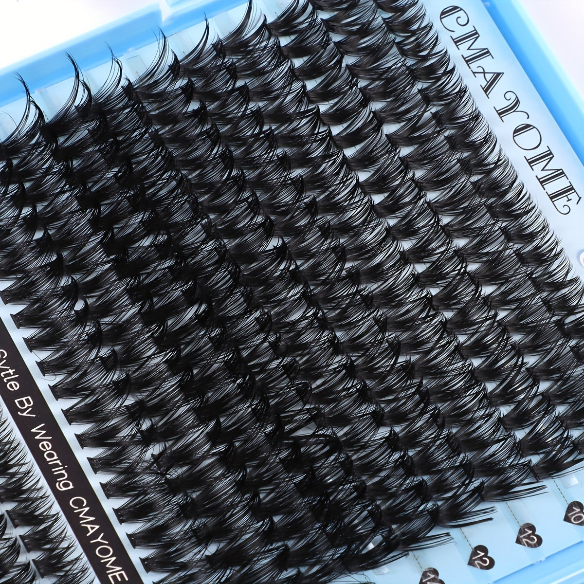 621-800pcs Lash Book Kit-8-16mm Premium Lash Extensions 10D-150D,Bold Wild Volume Falsies,Individual Cluster Lashes with Glue Tweezers Brush,Christmas Eve NYE Bash Winter Party Daily Wear,Soft Lightweight Reusable for Beginners&Beauty Aficionados