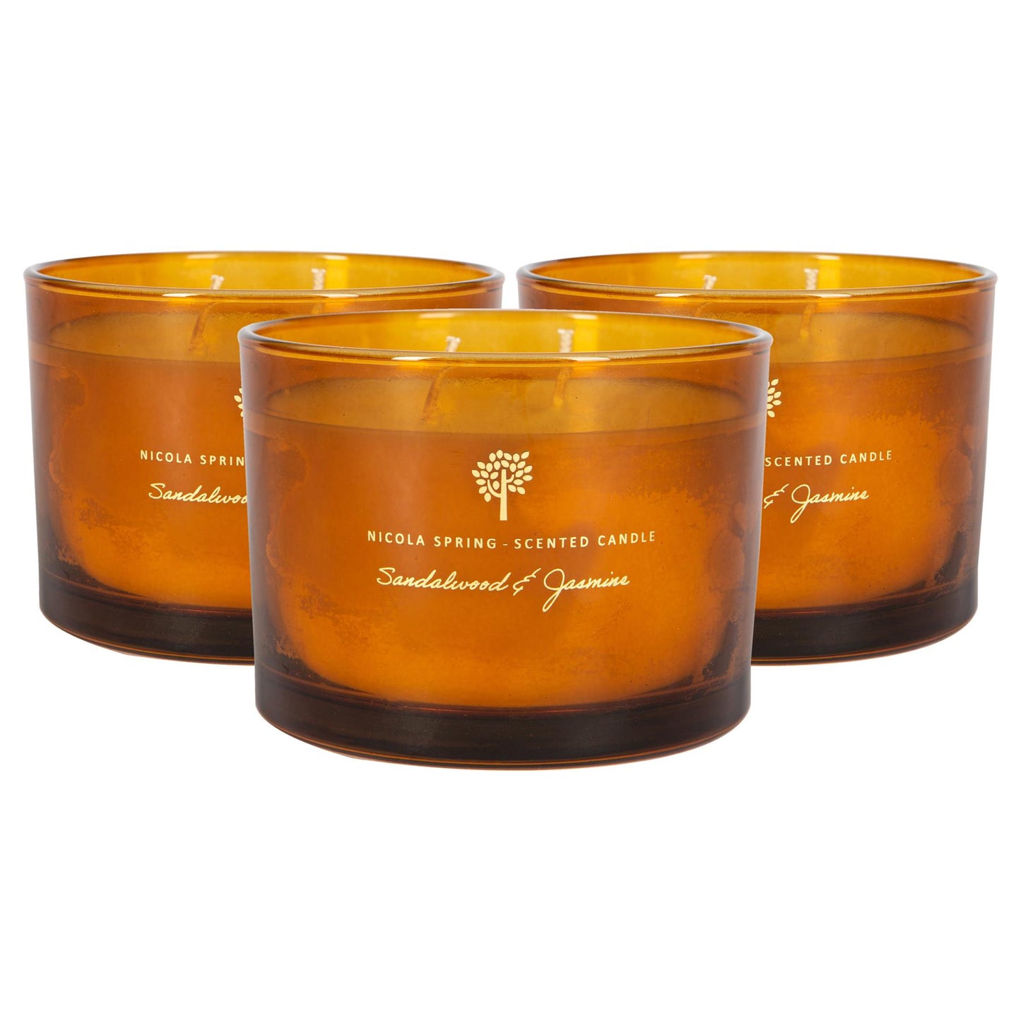 Nicola Spring Scented Candle - 130g/350g - Natural Soy Wax Candles Relaxing Fragrance Gift Set Aromatherapy Candle