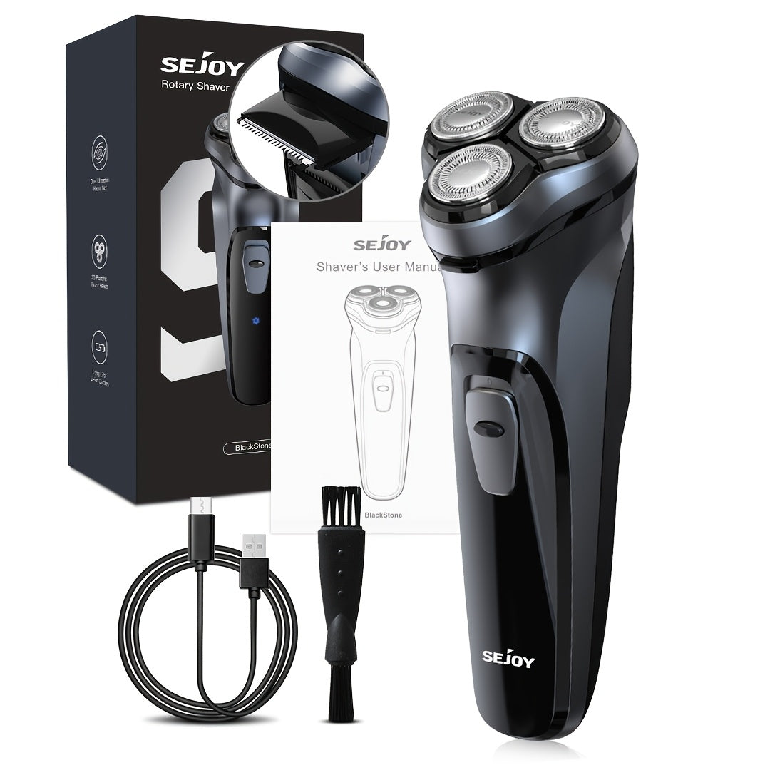 Electric Razor for Men, Electric Shaver for Men Face, Rechargeable Shaver with Pop Up Trimmer