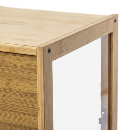 Acrylic Transparent Display Cabinet, Bamboo Collectible Display Cabinet, Cell Storage, Toy Model Display