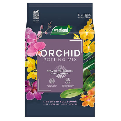 Westland Orchid Potting Mix Compost 4L – Specialist Free-Draining Growing Medium for Orchids & Decorative Indoor Houseplants | Supports Root Aeration, Moisture Balance & Healthy Growth