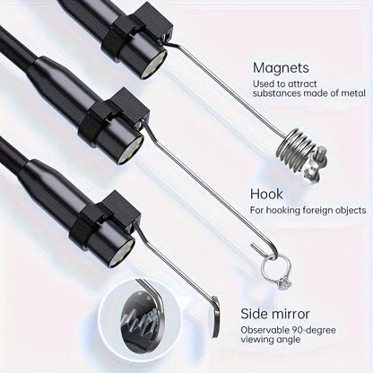 5.5Mm Single-Lens Industrial Endoscope with a 4.3-Inch IPS LCD Display, 1080P HD LED Handheld Industrial Endoscope Inspection Snake Camera, Featuring an Camera for Auto Repair And Plumbing Assistance, For Car Pipe, House, Factory Maintenance Inspection