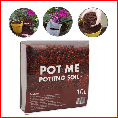 10L All/ Multi-Purpose Compost Soil – Compost Mix for Potting, Growing Garden, Outdoor, Indoor Seed Plants