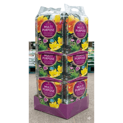 6x Growmoor Multi Purpose Compost 5L All Purpose Potting Soil for Plants, Flowers, Seeds, Vegetables & Garden Containers Indoor & Outdoor Growing Medium