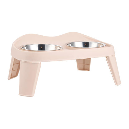 Raised Dog Feeding Station with 2 Stainless Steel Bowls – Adjustable Height Elevated Dog Bowl Stand, Non-Slip Base, Ideal for Large Dogs & Joint Support