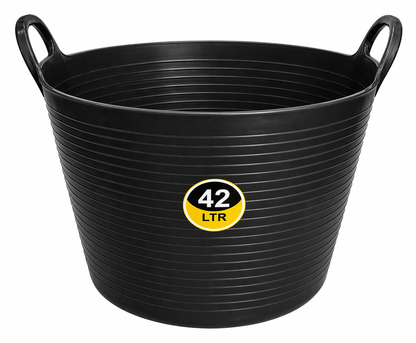 45L Heavy Duty Flexi Tub Bucket Large Garden Storage Carry Tub Multi Colour