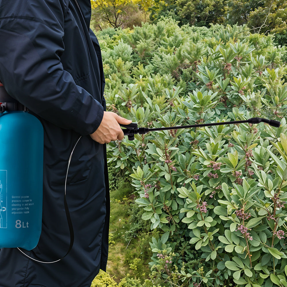 5/8L Garden watering air backpack portable lawn irrigation pressure sprayer available in green, red or blue