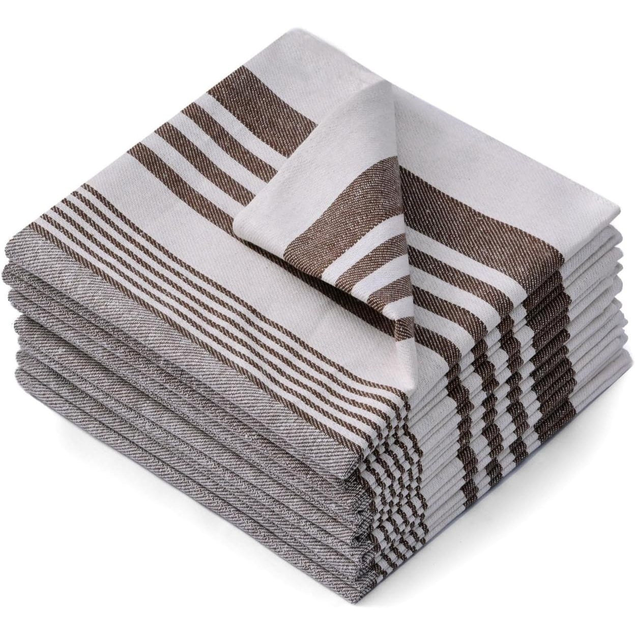 Pack of 10 Aston Large Tea Towel Dish Towels 100% Cotton Kitchen Towels, Bar Towels and Tea Towels 50cm x 70 cm