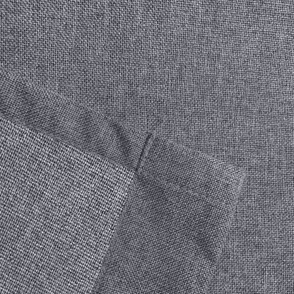 2pcs Linen Textured Blackout Curtains – Linen-Look Coated Thick Fabric Grommet Top Drapes for Bedroom & Living Room, Noise Reducing Energy Saving Window Panels for Home Decor 135GSM
