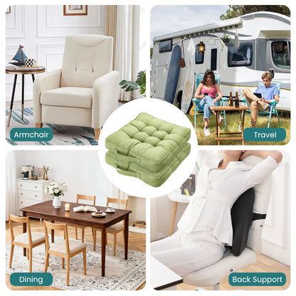 Chair Cushions Tufted Garden Kitchen Chair Cushion with Handle Strap Comfortable Chair Pads for Dining Room Kitchen