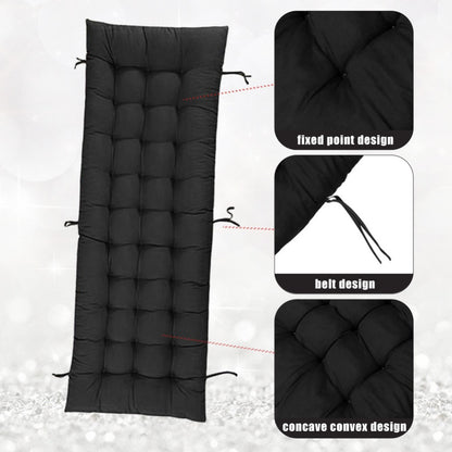 Lounge Chair Cushion 160x50cm Thick Comfortable Seat Pad for Sun Lounger Recliner Daybed Beach Chair – Machine Washable Non-Slip Indoor Outdoor Multiple Colours