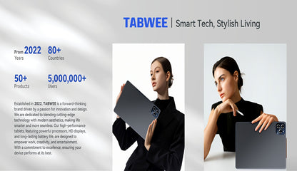 TABWEE T90 Tablet 2025 World's First Android 16 Tablet with Gemini AI, 11 Inch FHD Display, 24GB RAM 128GB ROM/2TB TF, T7280 CPU+13MP Camera, 8000mAh, Widevine L1, 2in 1 Tablets with Keyboard Mouse Stylus