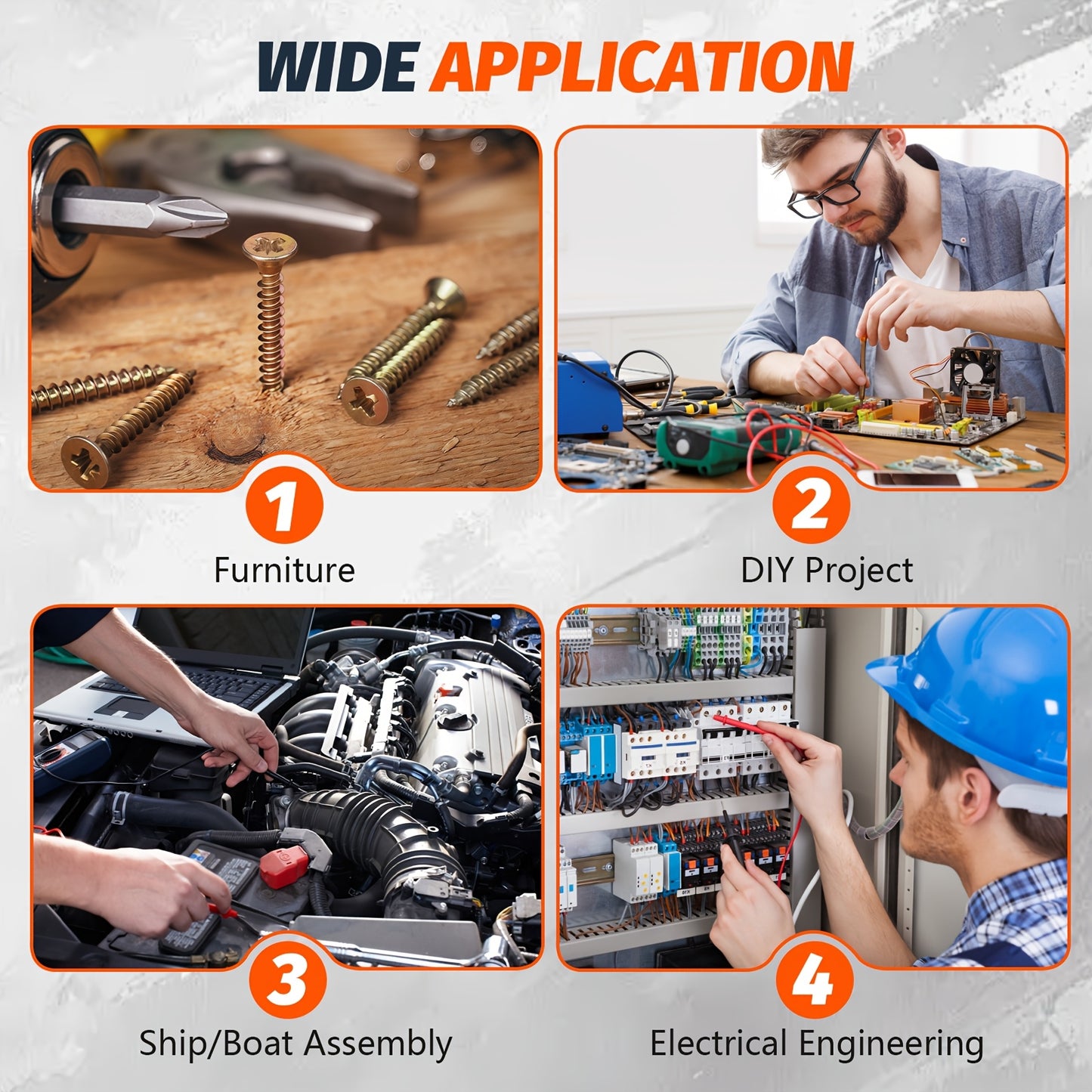 520pcs Countersunk Self-tapping Screw Set, M3.5/12/14/16/20/25/30/35mm Multi-size Specifications, Colorful Cross-head Design - Includes Screwdriver Bit, Multi-functional And Durable, Suitable for Industrial, Home, And Furniture Applications