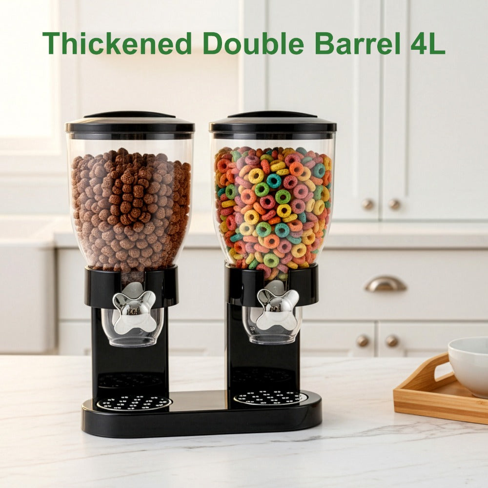Food Cereal Dispenser, Dry Goods Storage Dispenser, Quick Kitchen Dispenser, Suitable for Corn Chips, Candy, Nuts, Beans, And Other Kitchen Cereals.