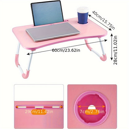 60 X 40 X 28cm Laptop Table Laptop Tray for Bed Sofa Breakfast Lap Tray Bed Desk Folding Coffee Tray Notebook Stand