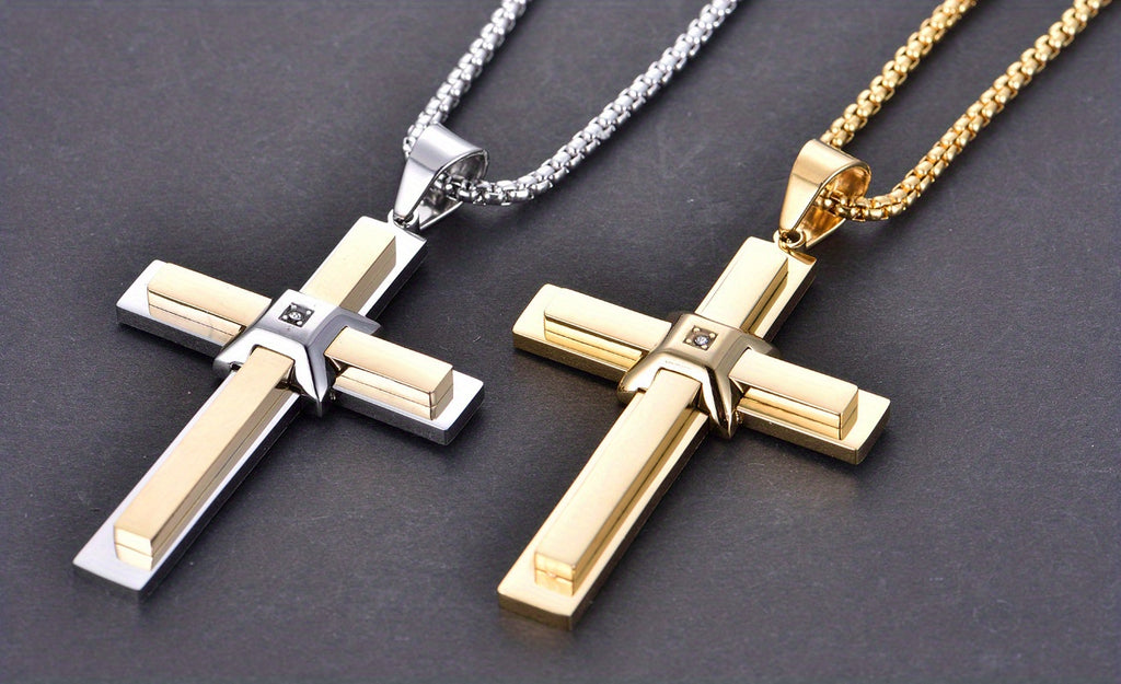 Retro Cross Pendant Necklace – Four Styles
